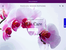 Tablet Screenshot of passionmoonpotions.com